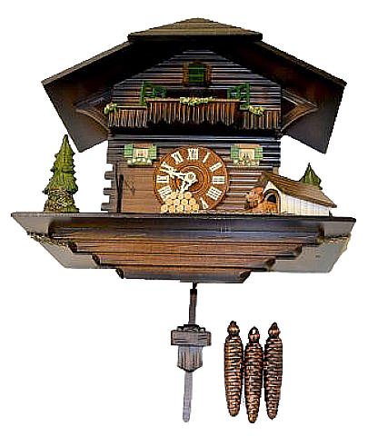 German 3 Wt. Musical Cuckoo Clock, AS IS