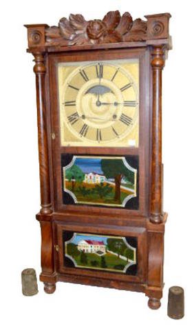 Birge & Mallory Carved Triple Decker Clock