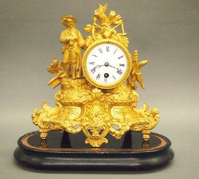 French Figural mantle clock