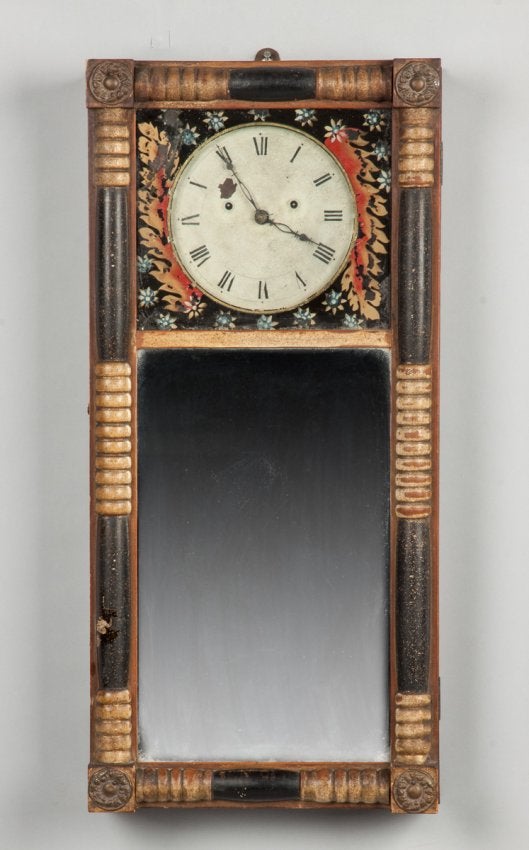 Benjamin Morrill Mirror Clock, Boscawen, NH