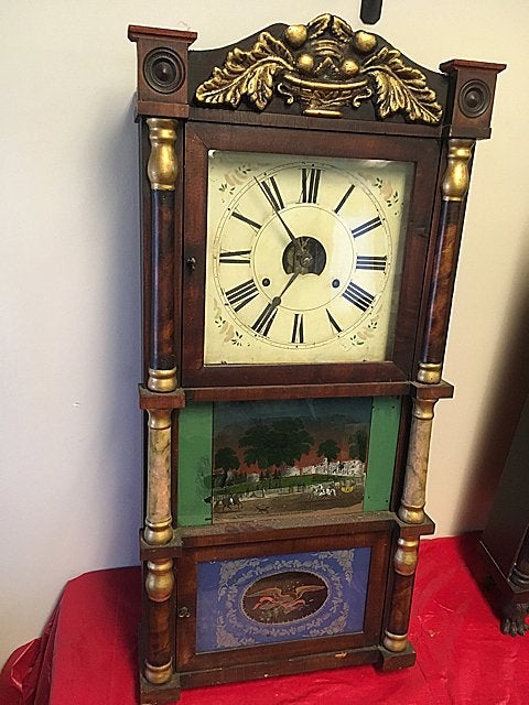 Birge, Peck & Co. Double Decker Shelf Clock