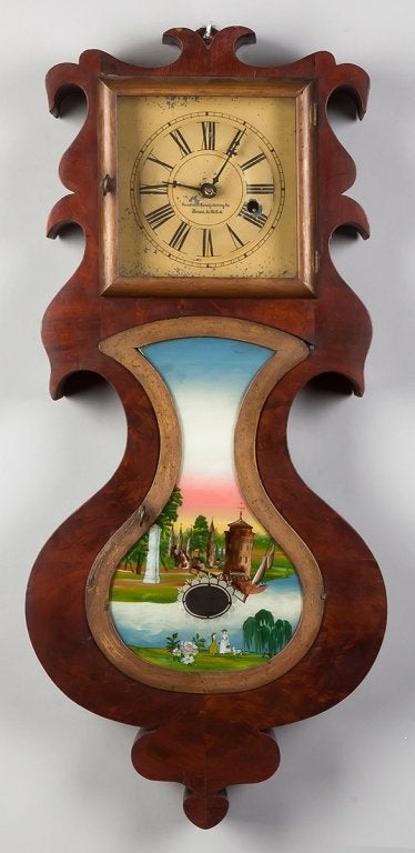 J.C. Brown & Co. Acorn Wall Clock, Bristol, CT