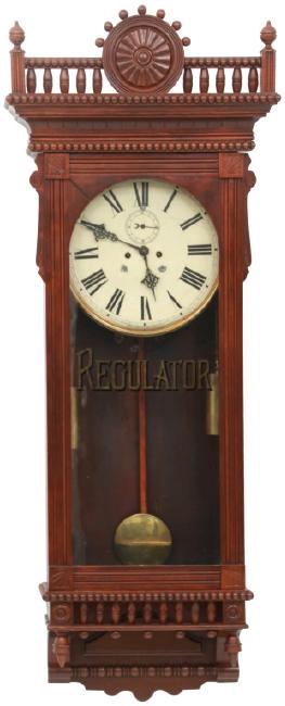 Waterbury No. 53 Mahogany Wall Regulator