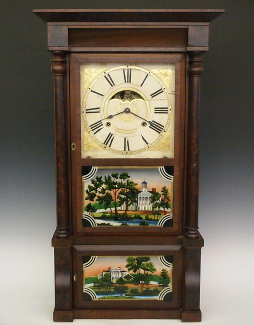 Birge & Mallory Double decker shelf clock