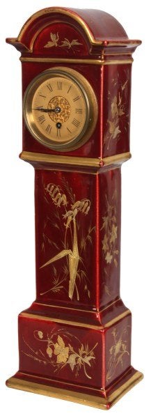 Porcelain Miniature Grandfather Clock