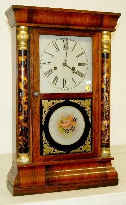 E.N. Welsh Half Splat Column Clock