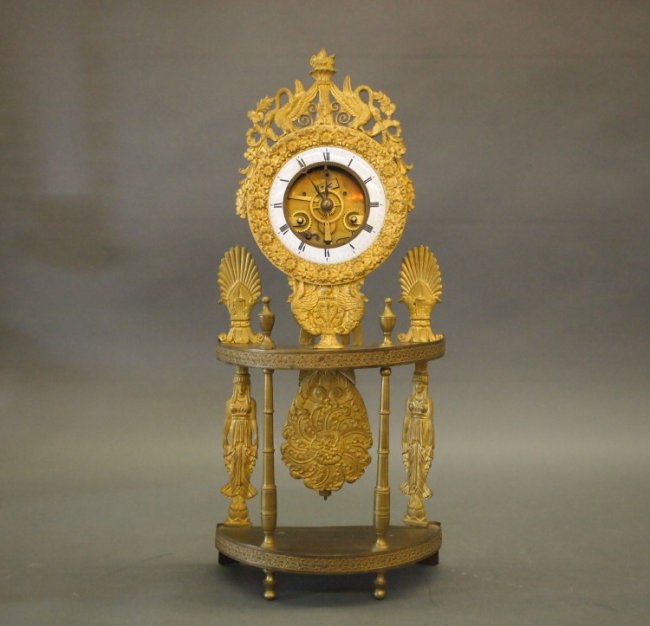 French half skeleton clock