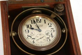 Waltham Gimballed Ships Clock