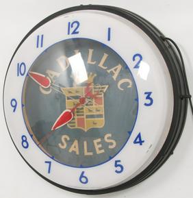 Cadillac Sales Neon Clock