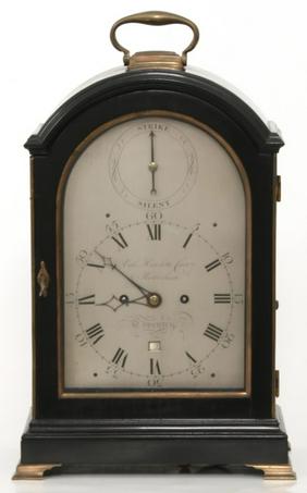 Ebonized English Bracket Clock