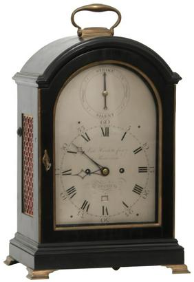 Ebonized English Bracket Clock