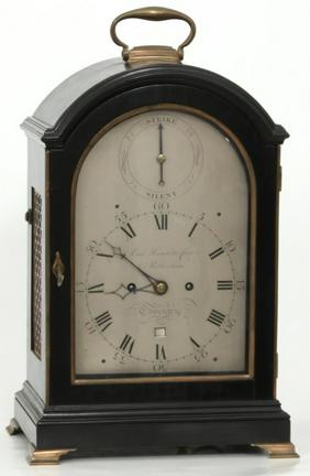 Ebonized English Bracket Clock