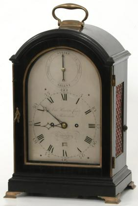 Ebonized English Bracket Clock