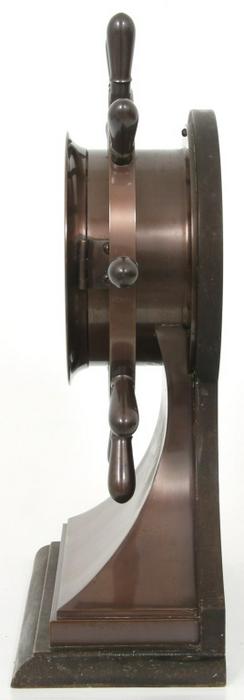 The Mariner Bronze Yacht Wheel Ship’s Bell Clock