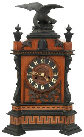 Cuckoo Shelf Clock with Eagle