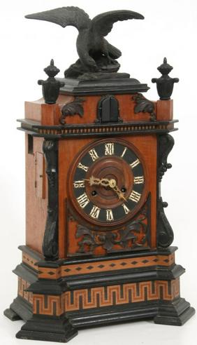 Cuckoo Shelf Clock with Eagle