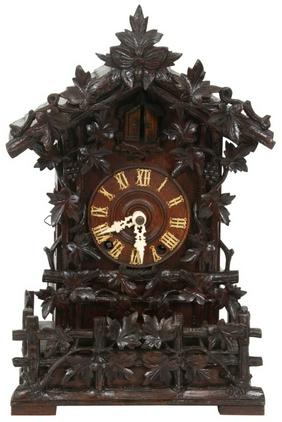 Oak Cuckoo Shelf Clock