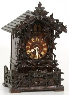 Oak Cuckoo Shelf Clock