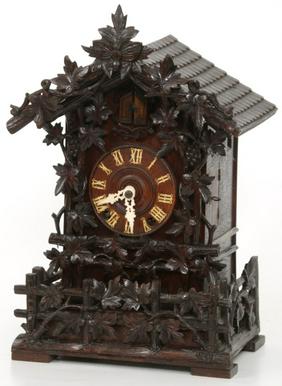 Oak Cuckoo Shelf Clock