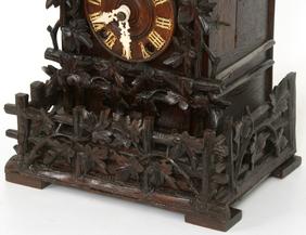 Oak Cuckoo Shelf Clock