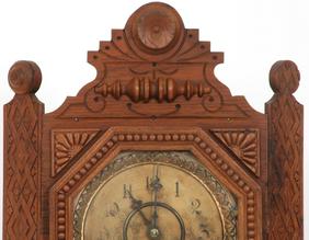 Gilbert “Corner A” Oak Wall Clock