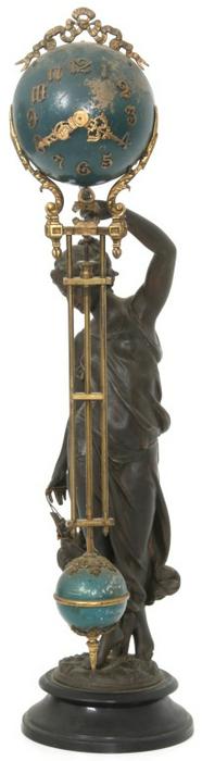 Ansonia Huntress Swinging Mystery Clock