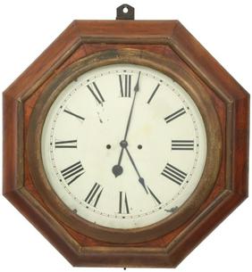 Hexagonal Fusee Gallery Clock