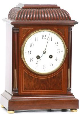 Inlaid Mahogany Mantle Clock