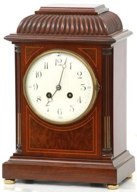 Inlaid Mahogany Mantle Clock