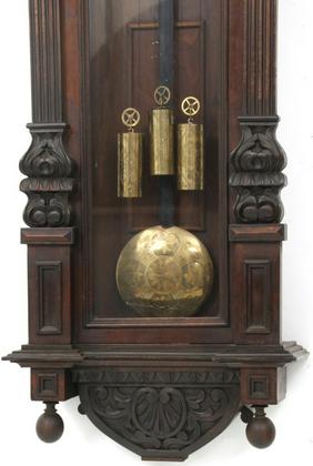 Three Weight Vienna Regulator Clock