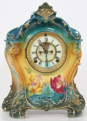 Royal Bonn Porcelain Mantle Clock