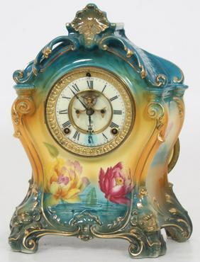 Royal Bonn Porcelain Mantle Clock