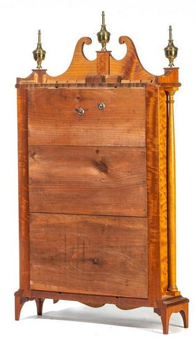 Elmer Stennes Pillar & Scroll Clock, Circa 1968