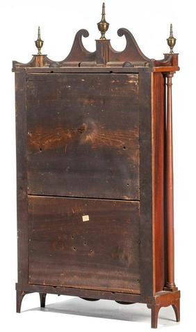 Mark Leavenworth Pillar & Scroll Clock, Circa 1820