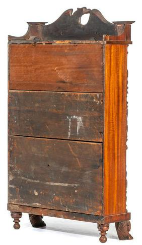 Mitchel and Atkins Carved Column and Splat Clock