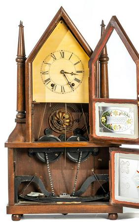 Steeple Wagon Spring Clock