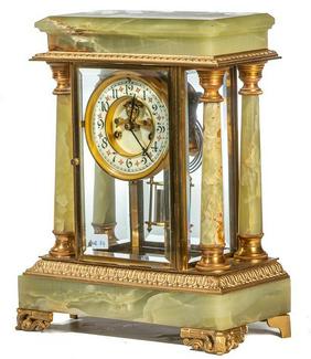 Alabaster Crystal Regulator Clock