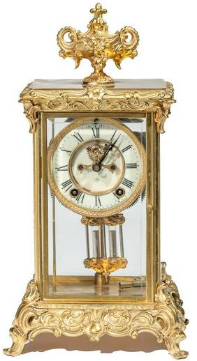 Ansonia Crystal Regulator Clock