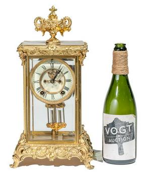 Ansonia Crystal Regulator Clock