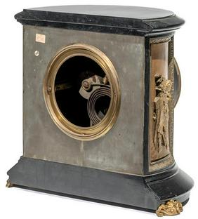 Marble Ansonia Round Movement Clock