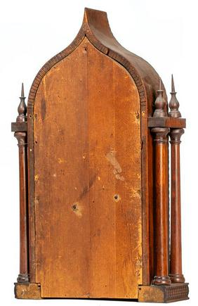 J.C. Brown Gothic Ripple Clock, Circa 1850