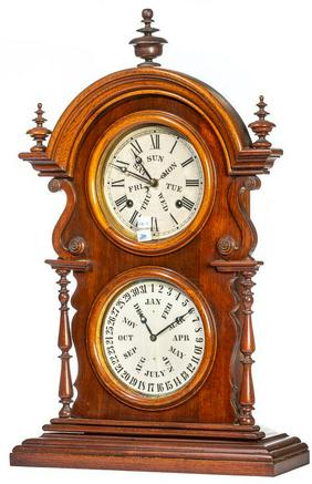 E.N. Welch “Wagner B.W.” & B.B. Lewis Calendar Clock,