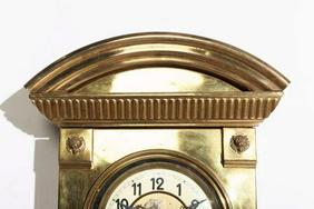Gustav Becker Solid Brass Vienna Regulator Clock