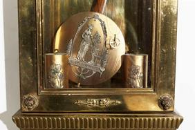 Gustav Becker Solid Brass Vienna Regulator Clock