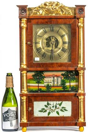 Miniature Birge & Mallory Clock, Circa 1840