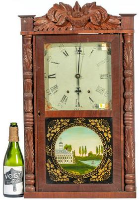 Carved Column and Splat Clock