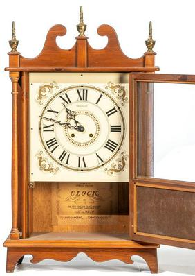 New England Clock Company Pillar & Scroll Clock