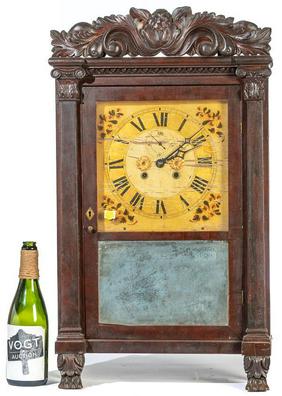 Carved Column and Splat  Clock