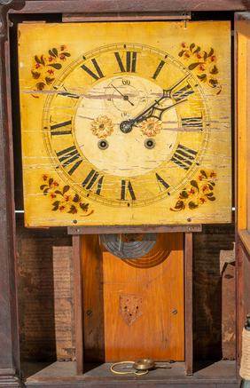 Carved Column and Splat  Clock