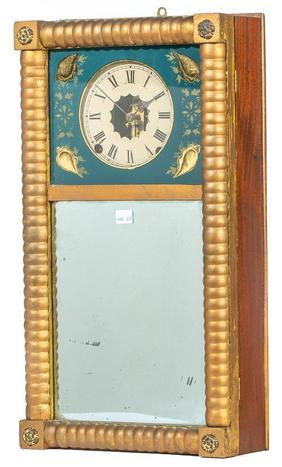 Welch Spring and Co. Mirror Clock